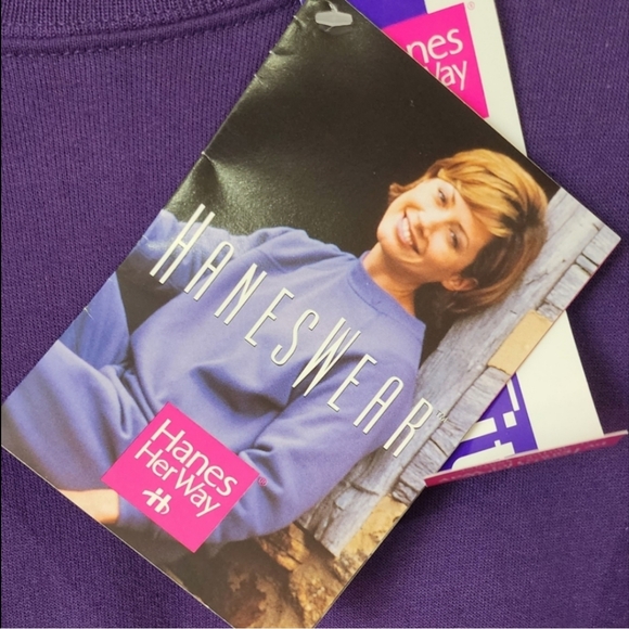 Hanes Long Purple Sweater - Picture 2 of 7